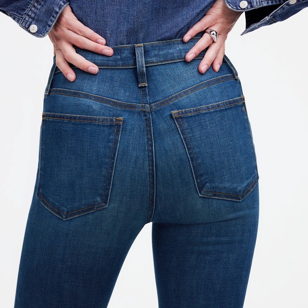 Madewell 10” High Rise Women's Blue Skinny Jeans - Picture 4 of 7